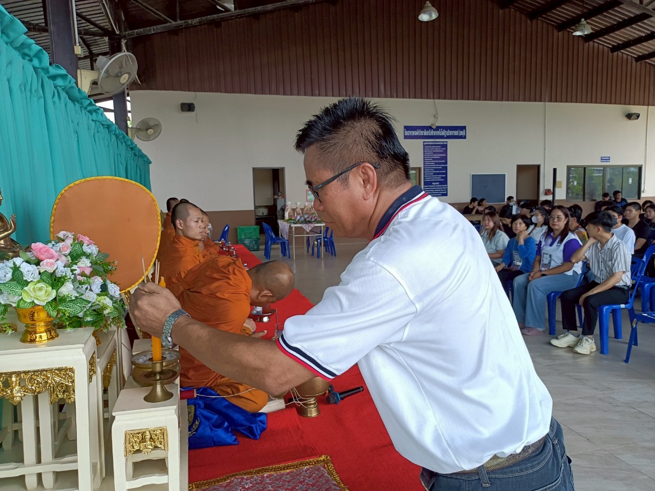 ทำบุญหอพัก และพิธีบายศรีสู่ขวัญ สานสัมพันธ์พี่น้อง ครั้งที่ 17